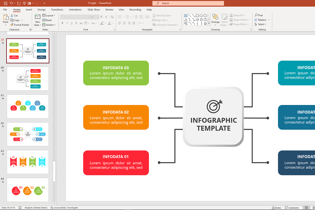 Colorful PowerPoint Template, a Presentation Template by Infographics project (Photo 8 of 13)
