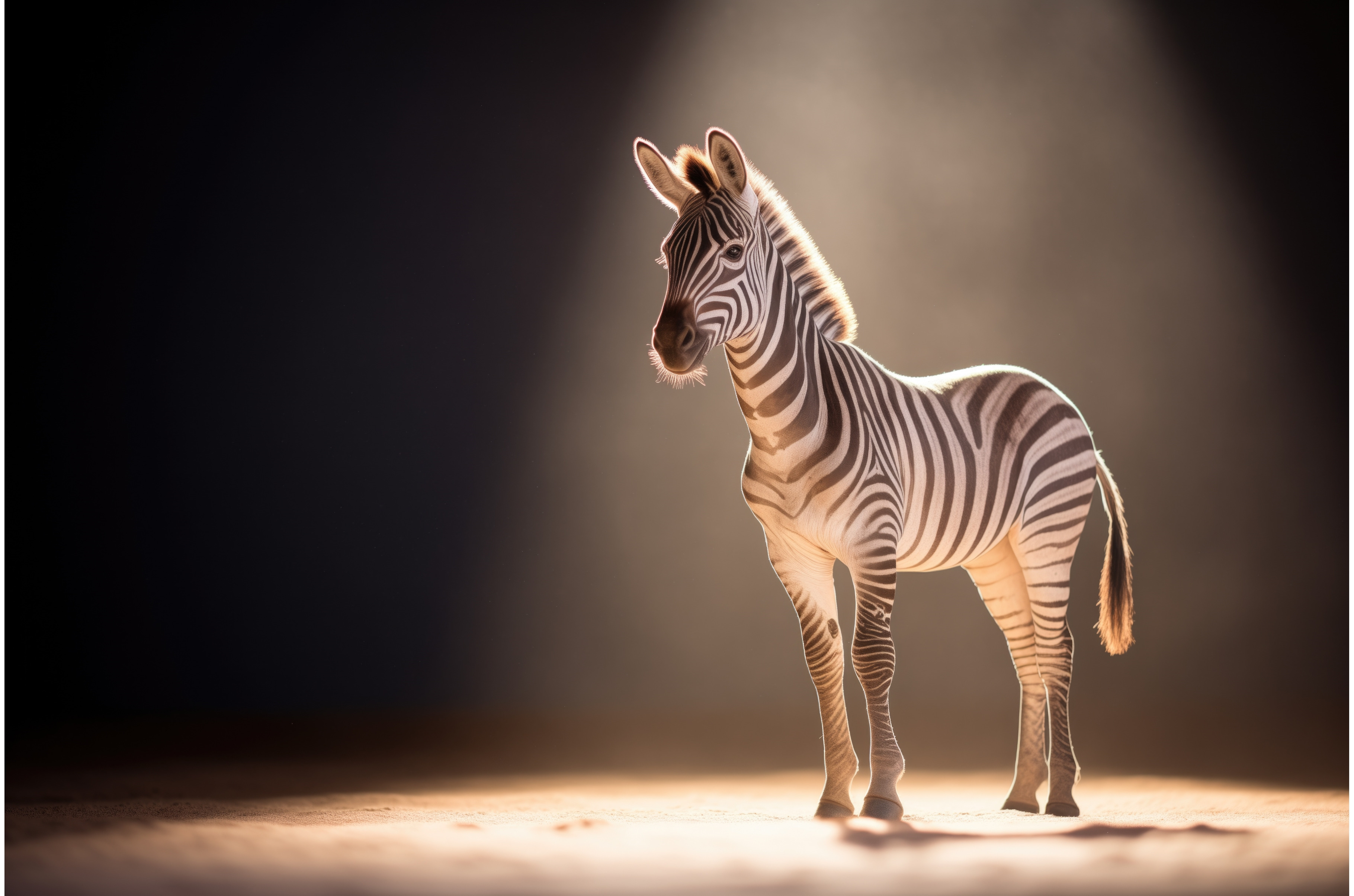 backlit zebra with rim lighting, an Animal Photo by Sergey Kotenev