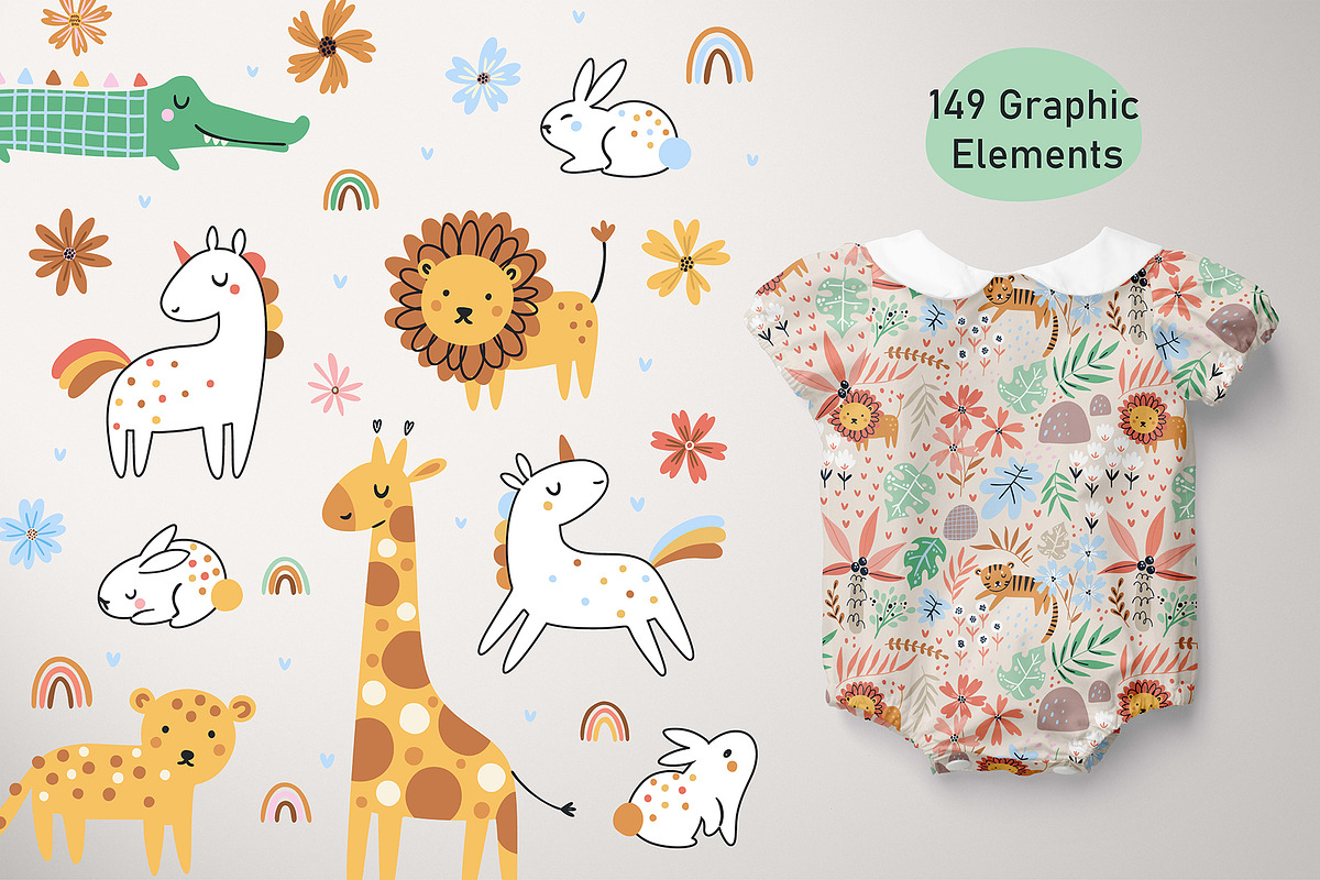Safari - Kids illustrations, an Animal Illustration by OxanaTally (Photo 2 of 13)