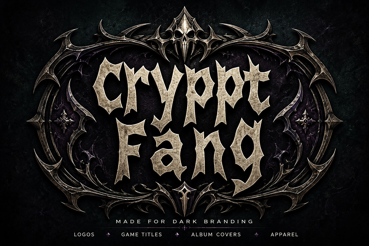 Crypt Fang, a Slab Serif Font by Wow Magic (Photo 4 of 4)