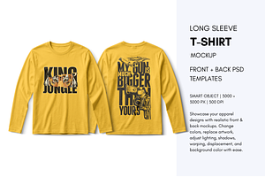 Long Sleeve Tee Mockup