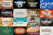 Outdoors Font Bundle - 60 Fonts!, a Serif Font by HipFonts (Thumbnail 13 of 13)