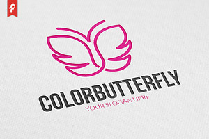 Color Butterfly Logo