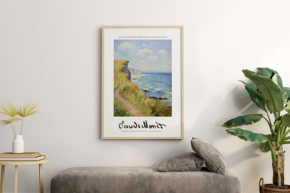 Art Poster Echoing Monet's Style, a Decorative Illustration by Vibrand Studio (Photo 12 of 14)