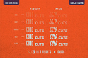 Cold Cuts, a Sans Serif Font by GoodGravyType (Thumbnail 3 of 3)