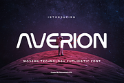 Averion - Modern Futuristic Techno, a Sans Serif Font by RagamKata (Thumbnail 1 of 10)