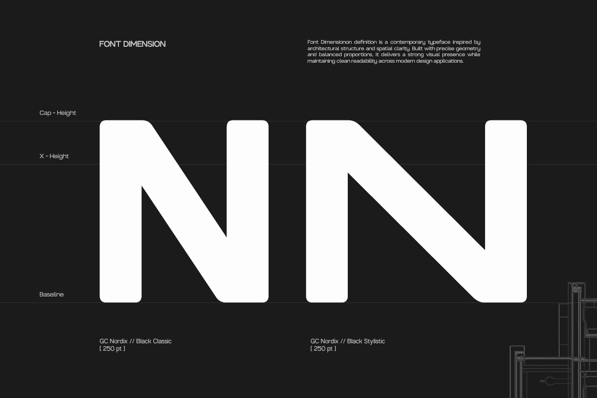 GC Nordix - Bold Geometry Type, a Sans Serif Font by Glyphonic (Photo 4 of 15)