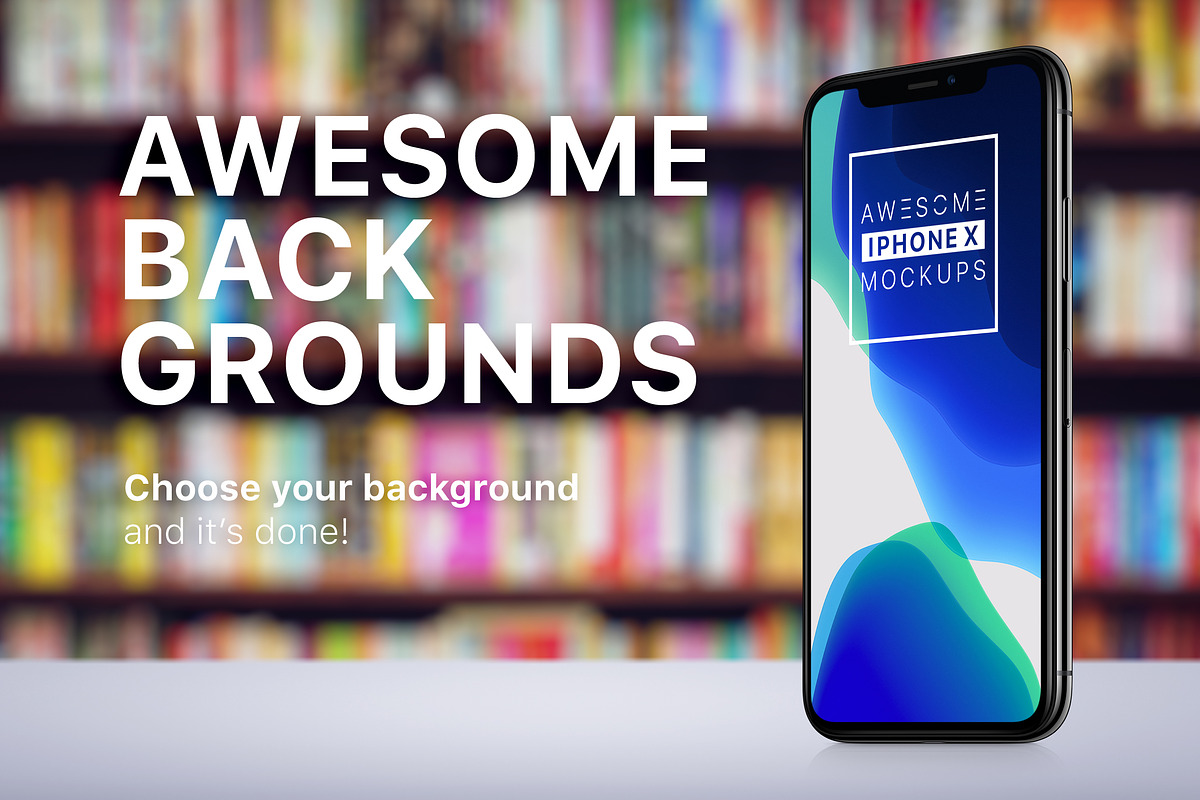 iPhone X Mockups Bundle, an iPhone Mockup by Mockups & Illustrations (Photo 13 of 18)