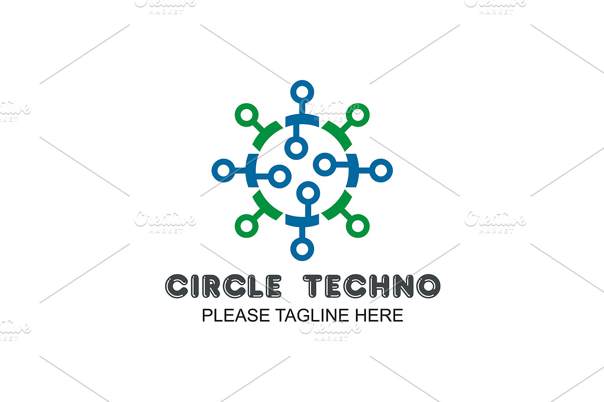 20 Logo Technology Templates Bundle, a Branding & Logo Template by Friendesigns (Photo 6 of 21)