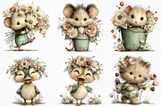 Funny Spring Animals Clipart, an Illustration by Craft Nest (Thumbnail 5 of 12)