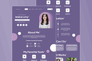 Jesica – Student Portfolio Landing, a Landing Page Template by trabaskriya (Thumbnail 3 of 5)