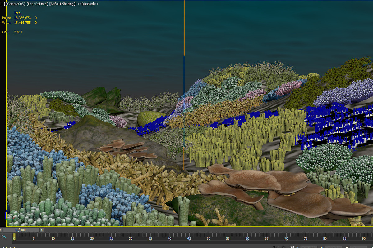 3D Cartoon Underwater Coral Reef Hab, an Environmental 3D Model by NOMODOL (Photo 14 of 24)
