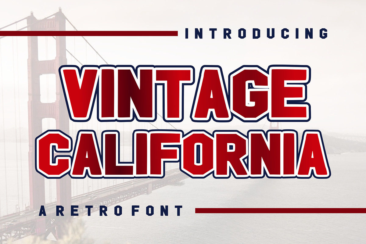 Vintage California, a Font by Limited.studio (Photo 1 of 6)