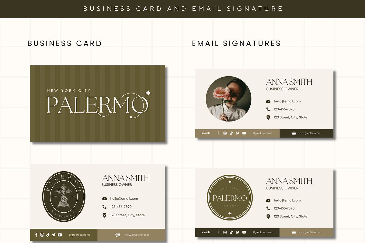 Canva Modern Branding Kit Template, a Branding & Logo Template by Branding Babe Co. (Photo 4 of 9)