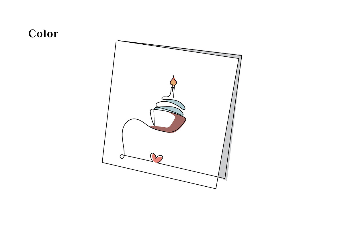 Line Art Invitation Illustration, a Decorative Illustration by Brand_Hero (Photo 3 of 4)