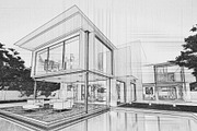 Architecture Drawing Action, an Action Add-On by Photoshop Action (Thumbnail 5 of 10)