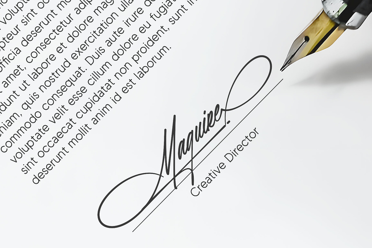 Bendor Signature, a Script Font by Lemonthe (Photo 4 of 11)