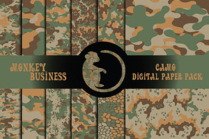 Army camouflage seamless patterns