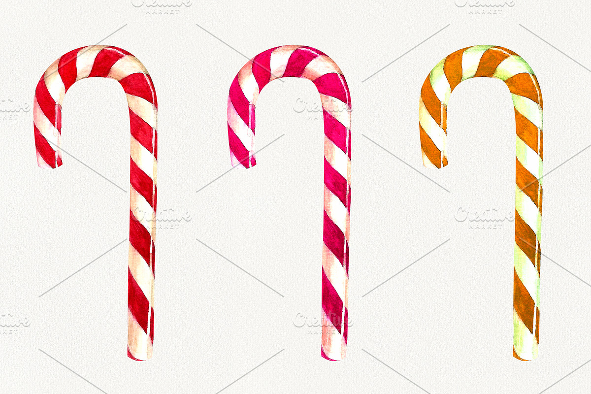 Watercolor sweets clipart, an Illustration by Vikeriya (Photo 5 of 8)