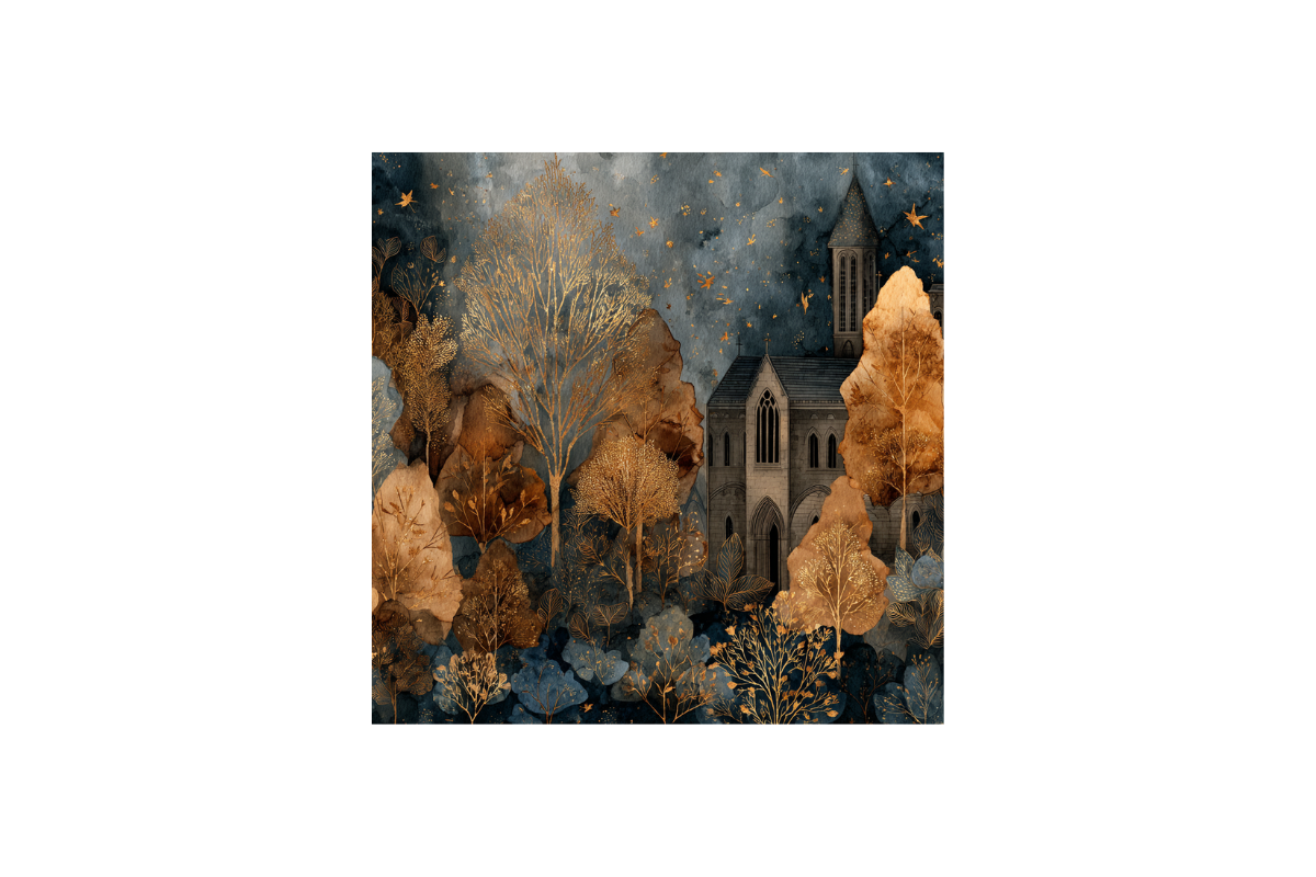 Gothic Autumn Backgrounds, a Background Graphic by PcuDesigns Illustrations (Photo 3 of 3)