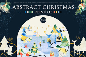 Watercolor Abstract Christmas