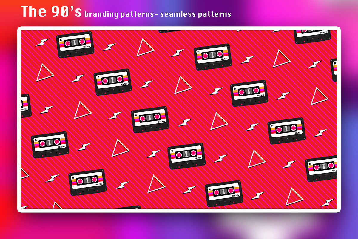 The 90's branding patterns, a Pattern Graphic by Polar Vectors (Photo 8 of 21)
