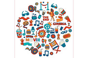 It's movie time! White background, a Texture Illustration by Art Loft (Thumbnail 6 of 16)