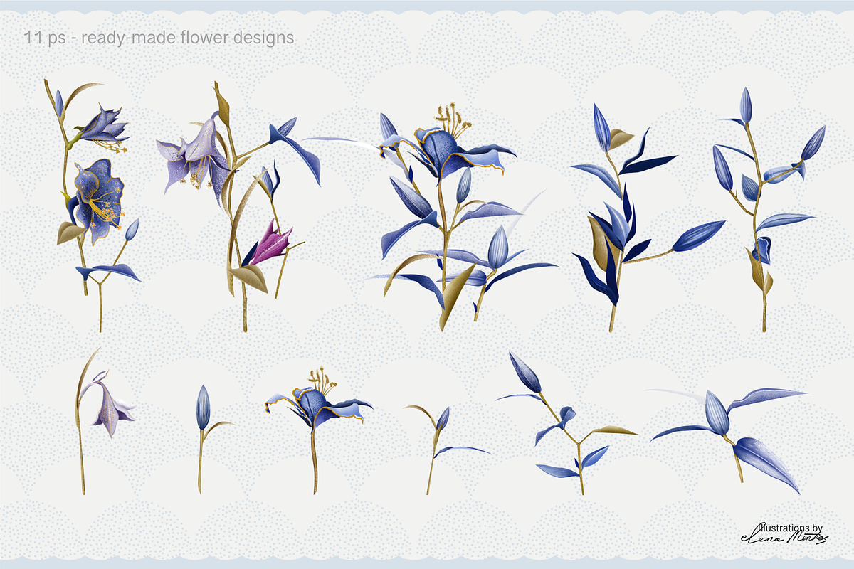 Purple Meadow collection for home, a Seasonal Illustration by Elena Mentes (Photo 11 of 12)