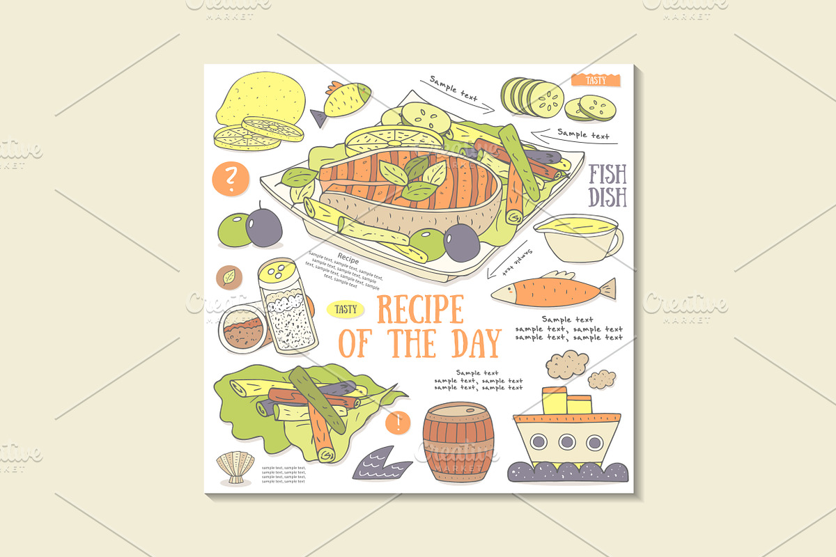 Food infographic, an Object Graphic by Veresk (Photo 3 of 6)