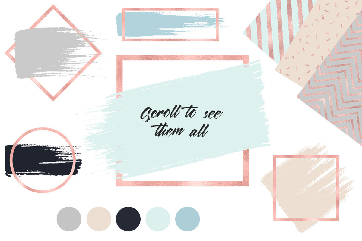 160 Brush Strokes in 1 Bundle, an Object Graphic by PeDe Designs (Photo 3 of 9)
