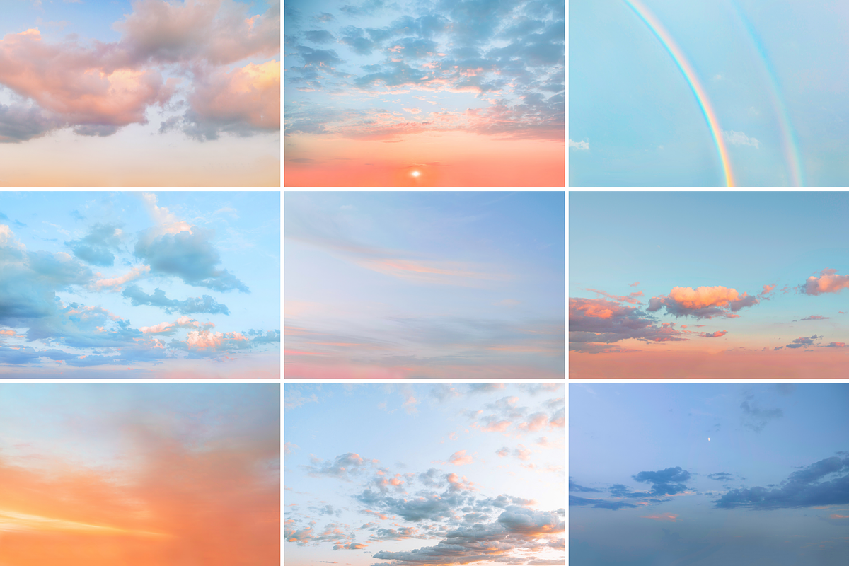 30 Dreamy Pastel Sky Overlays, a Layer Style Add-On by CityTurtles (Photo 2 of 8)