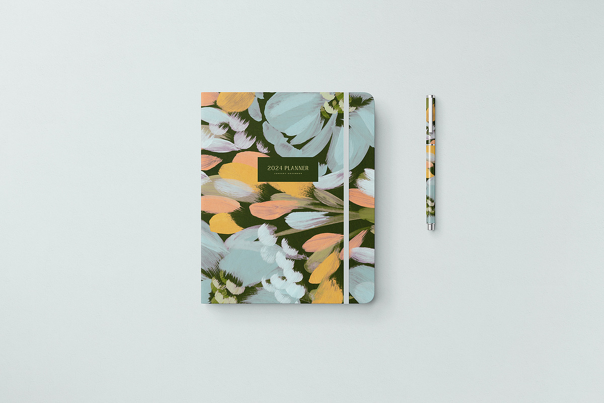 July Abstract Painted Backgrounds, a Texture Graphic by Basia Stryjecka (Photo 8 of 16)