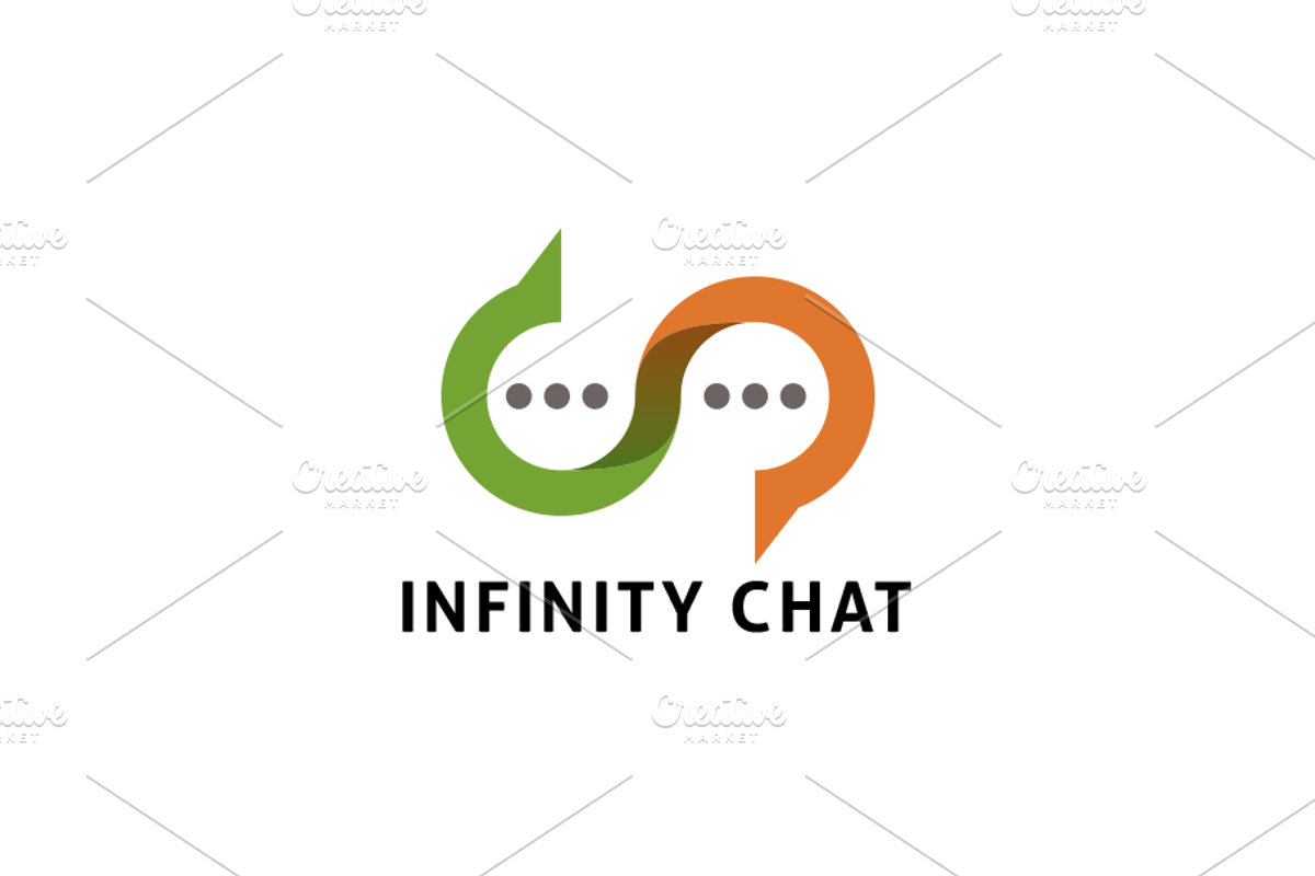 infinfty_chat_logo, a Branding & Logo Template by NicklancerShop (Photo 1 of 2)