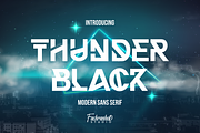 Thunder Black, a Font by Fachranheit Studio (Thumbnail 1 of 9)
