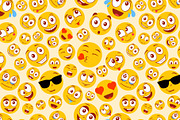 Colorful emoji pattern., a Decorative Illustration by Yayasya (Thumbnail 1 of 2)