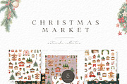 Christmas Market, a Seasonal Illustration by heyiamalice (Thumbnail 6 of 15)