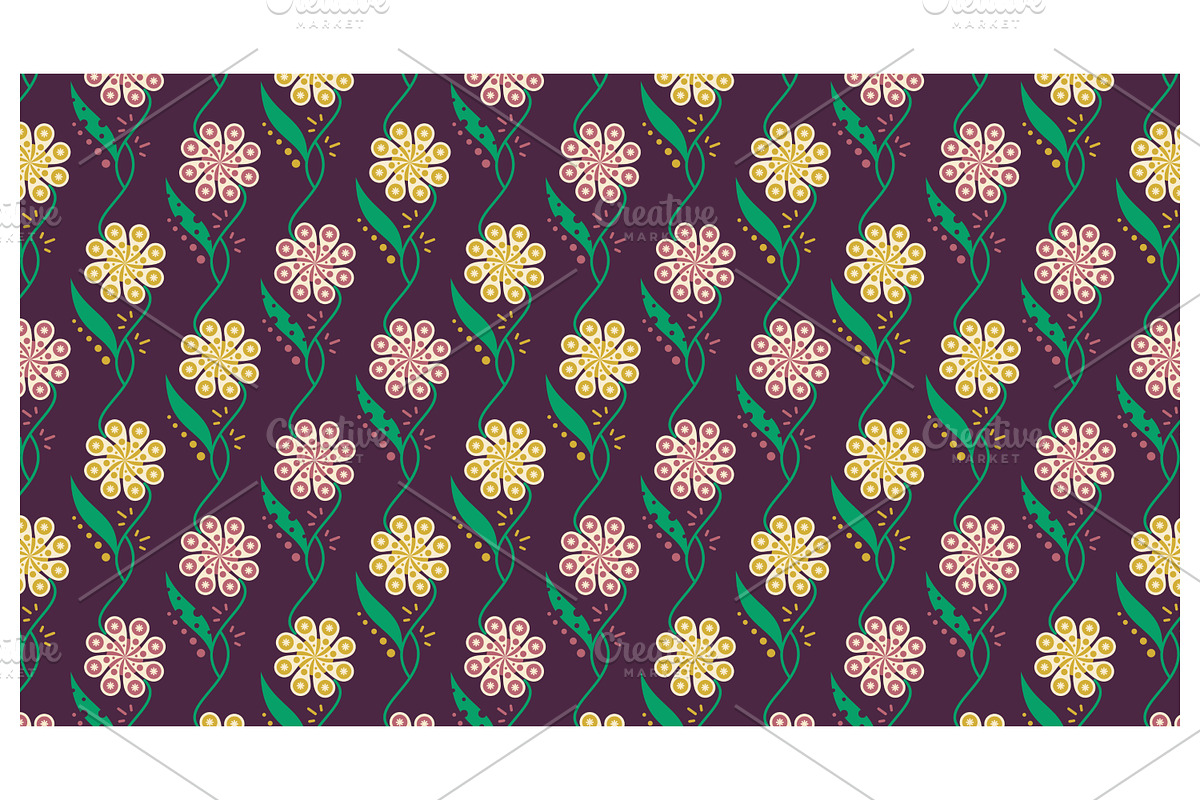 Floral Vine Arrangement, a Pattern Graphic by Creative Backgrounds