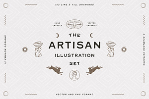 Artisan Illustration and Emblem Set, an Object Graphic by rouxsupplyco