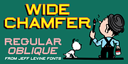 Wide Chamfer JNL, a Font by Jeff Levine Fonts (Thumbnail 1 of 5)