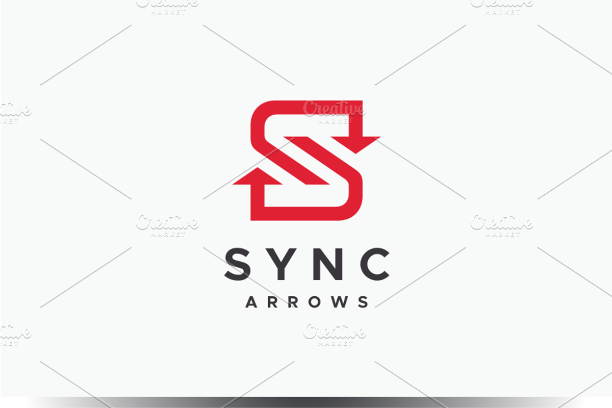 Sync Arrows - S Logo, a Branding & Logo Template by yopie