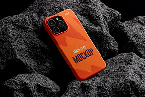iPhone Matte Case Mockup