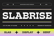 Slabrise, a Slab Serif Font by graphicook (Thumbnail 1 of 10)