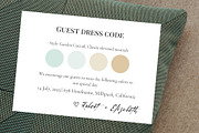 Minimalist dress code attire card, a Card Template by EvaTemplates (Thumbnail 4 of 5)