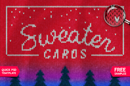 CHRISTMAS SWEATER Photoshop Template