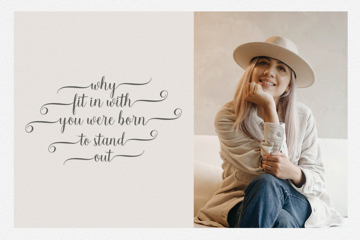 Yulita Script, a Script Font by Stripes Studio (Photo 2 of 7)