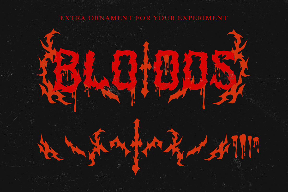 Bubblebloods, a Blackletter Font by HATFSTUDIO (Photo 4 of 9)