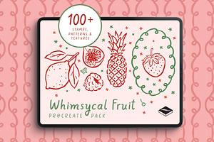 Whimsical Fruit Procreate Set, a Brushes & More by Pencil Twist