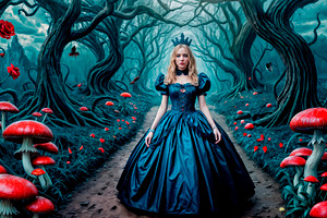 Alice, cards, coins, clocks and book, an Arts & Entertainment Photo by TatsianaSalauyova