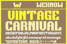 Vintage Carnival font