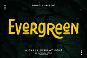 Evergreen - Display Font, a Script Font by Alpaprana (Thumbnail 1 of 10)